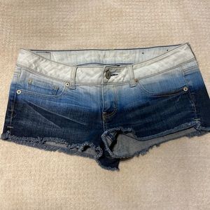 American eagle tie dye denim shorts.